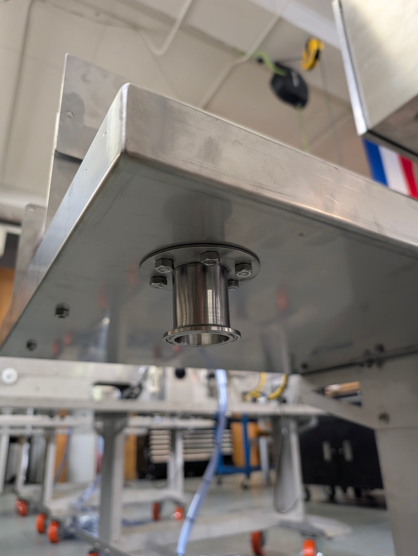 1.5in tri-clamp drain adapter