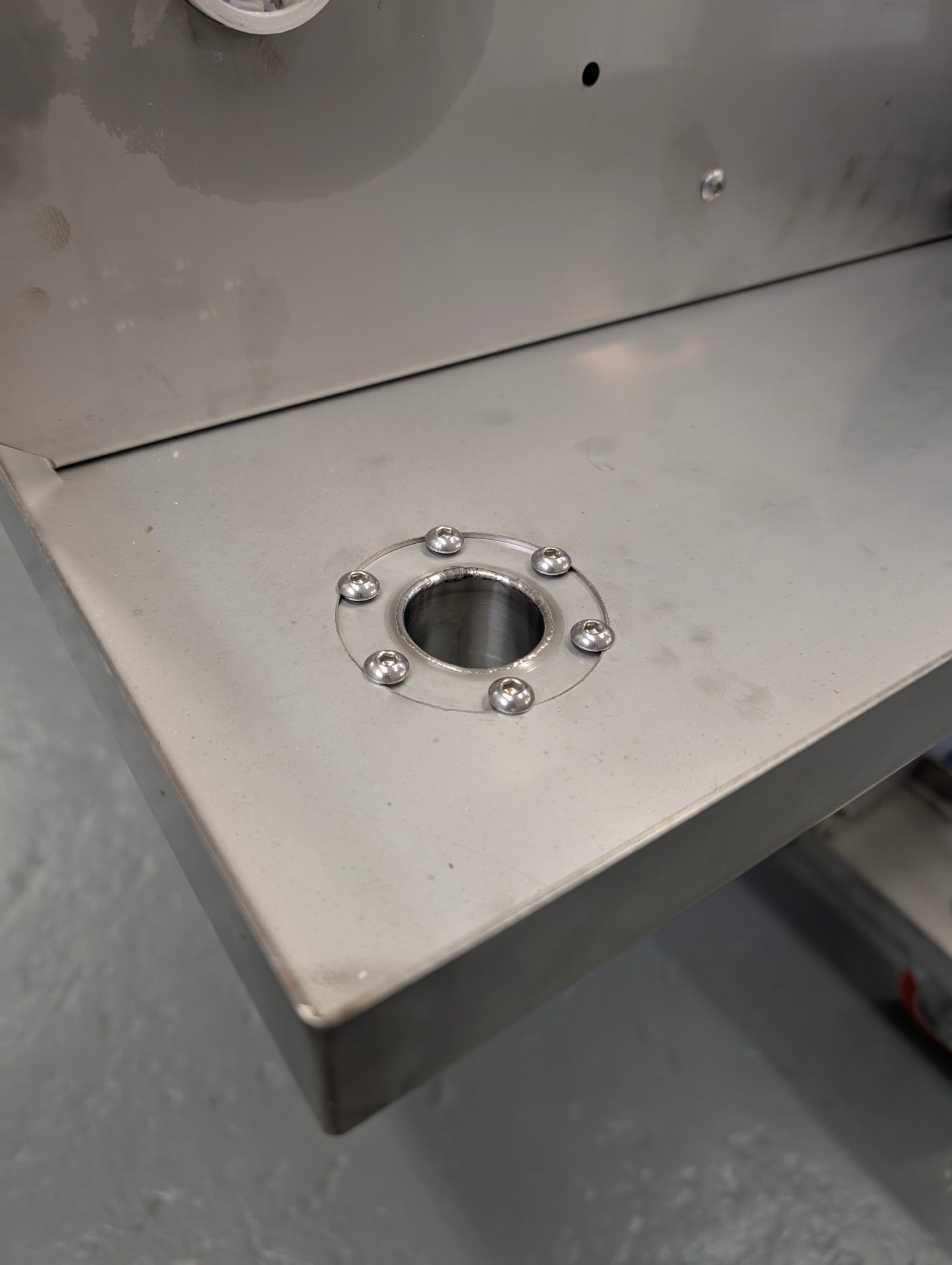 1.5in tri-clamp drain adapter